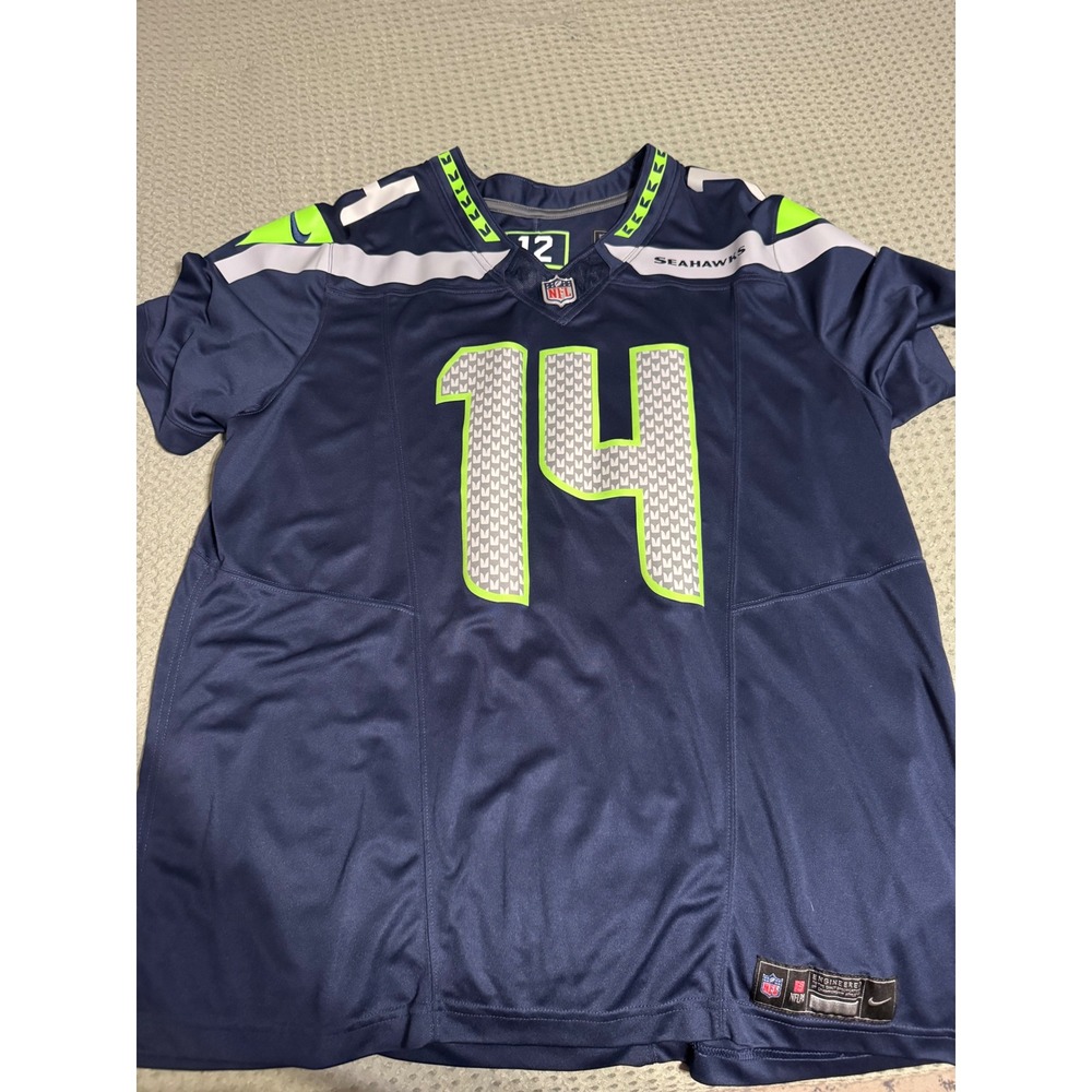 Nike Seattle Seahawks DK Metcalf 14 Jersey Mens XXL Navy Blue NFL Football
